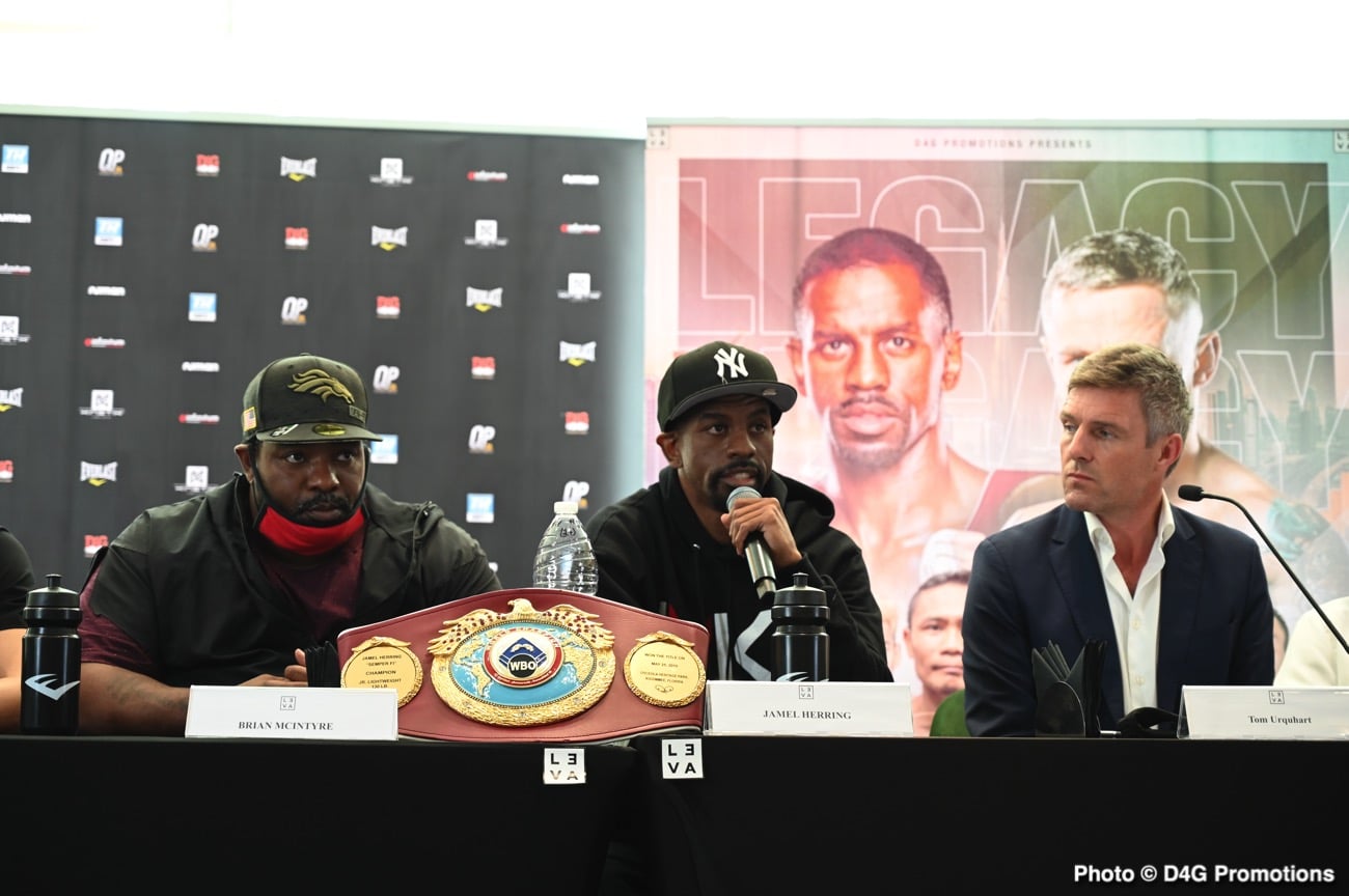 Boxing photo: Carl Frampton, Jamel Herring image Herring vs Frampton ESPN+ Press Conference Quotes & Photos