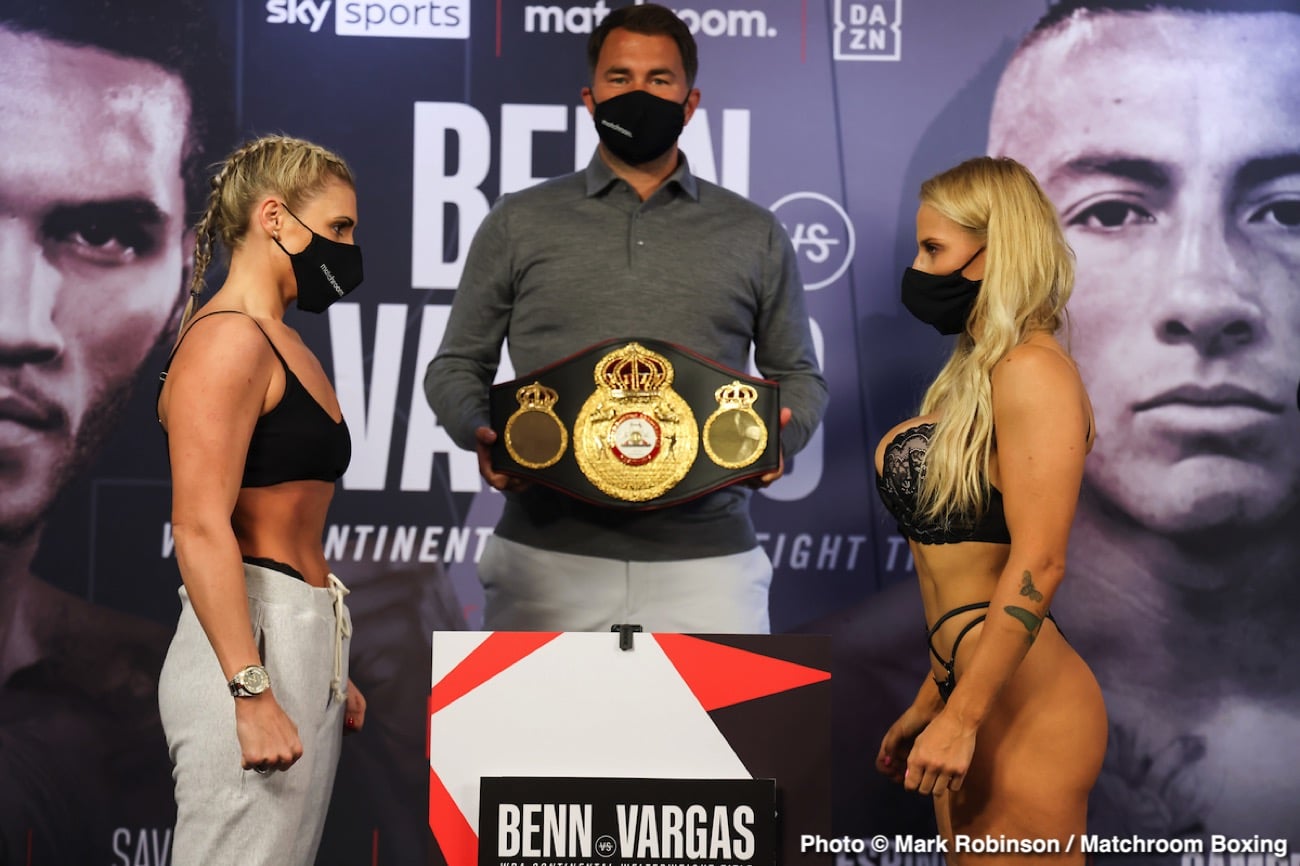 Benn vs. Vargas - official DAZN weights