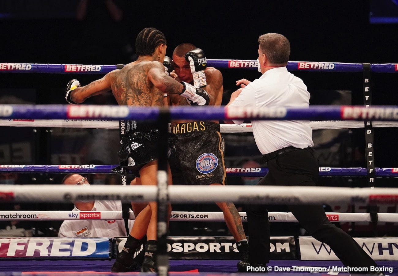 Conor Benn obliterates Samuel Vargas by 1st round TKO - Boxing Results