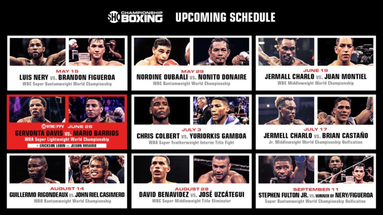 Showtime And PBC Unveil Loaded Five-Month Boxing Schedule!