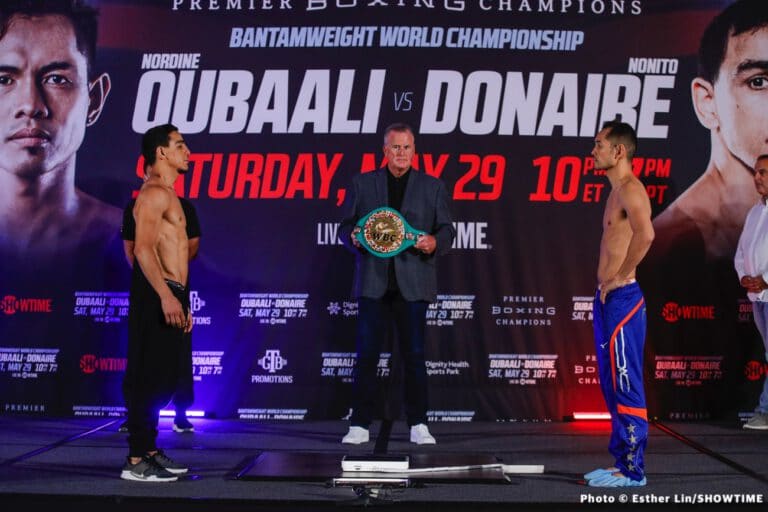 Oubaali vs. Donaire Official Showtime Weigh In Results
