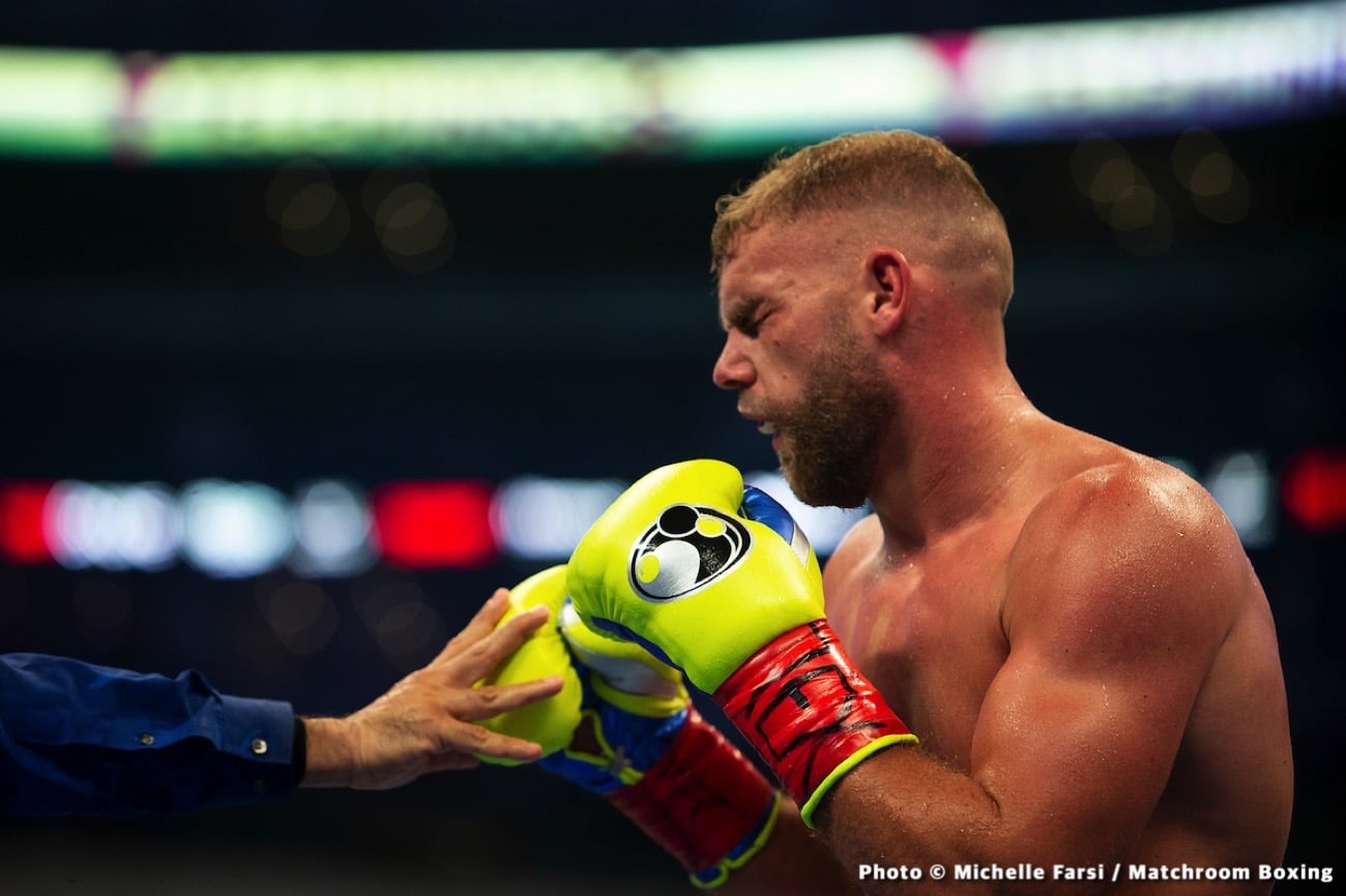 Eddie Hearn explains why Billy Joe Saunders has received scorn for loss to Canelo