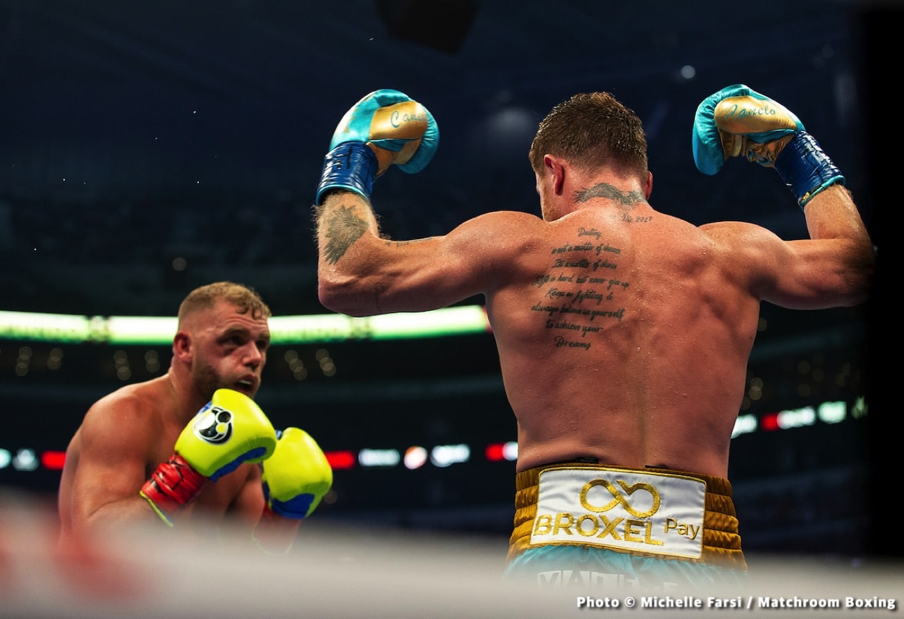 Eddie Hearn explains why Billy Joe Saunders has received scorn for loss to Canelo