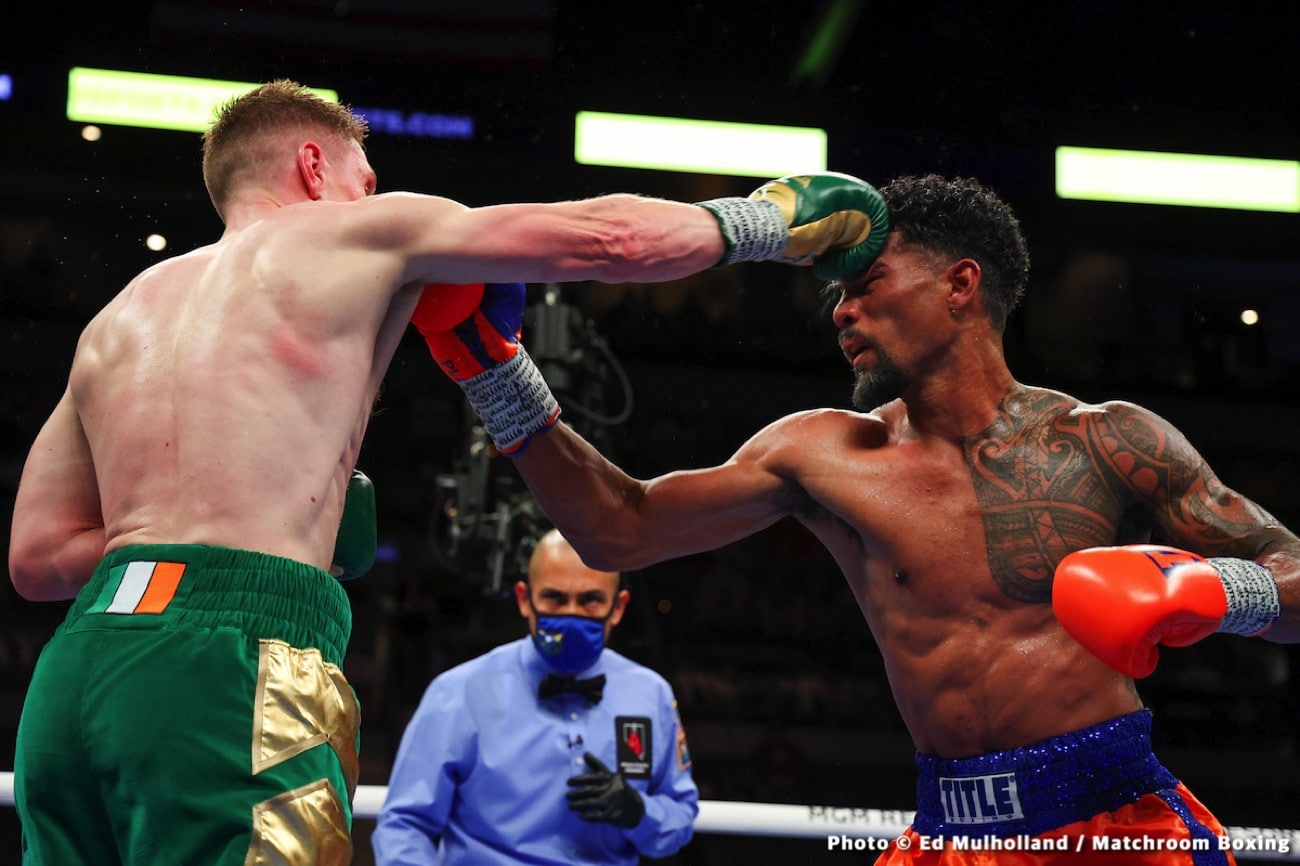 Boxing photo: Devin Haney, Jorge Linares image Photos: Devin Haney defends his World Lightweight title in a gut check battle