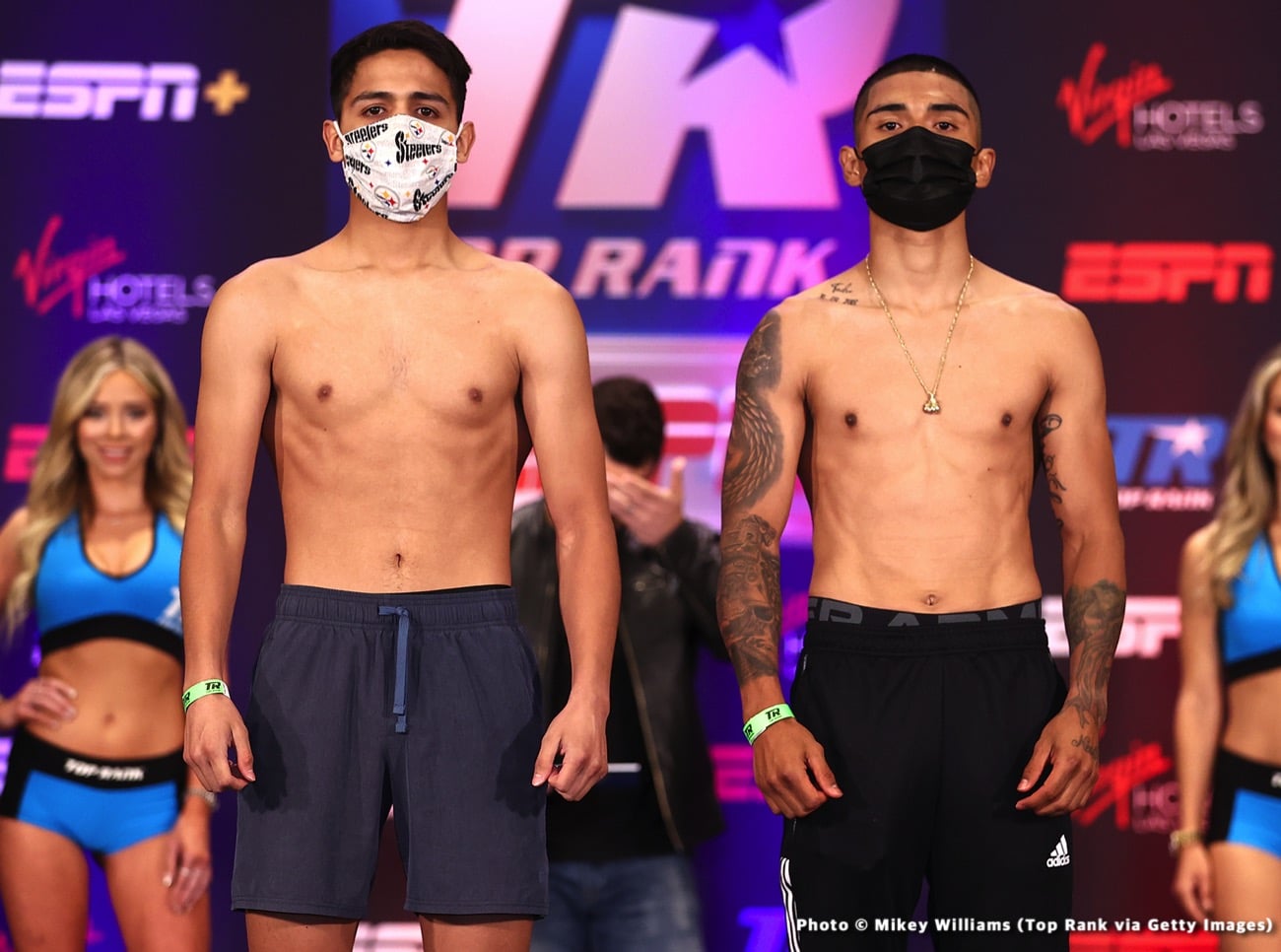 Boxing photo: Elvis Rodriguez, Hank Lundy, Jose Ramirez, Jose Zepeda, Josh Taylor, Robeisy Ramirez image Jose Ramirez vs. Josh Taylor - official weights
