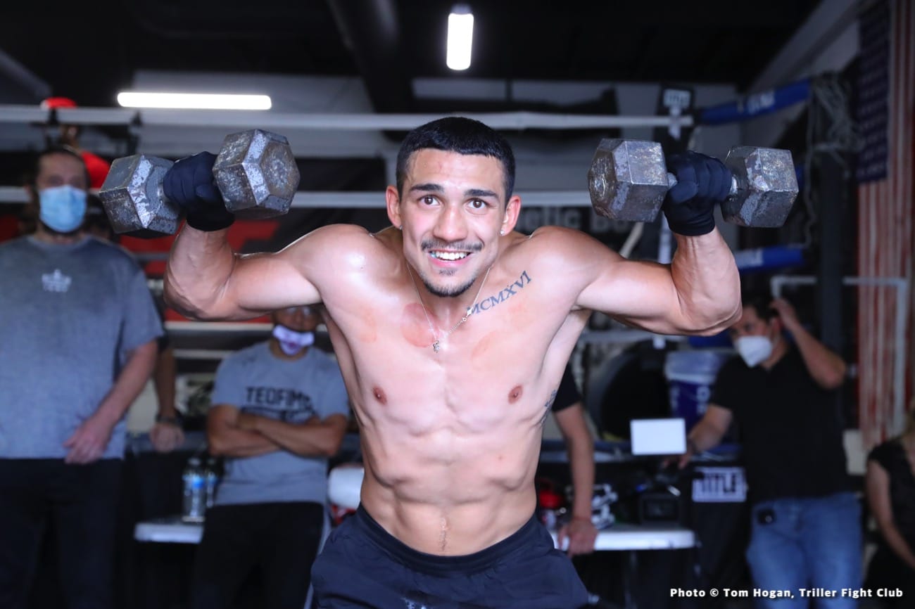 Photos: Teofimo Lopez media workout quotes for George Kambosos fight on June 19th