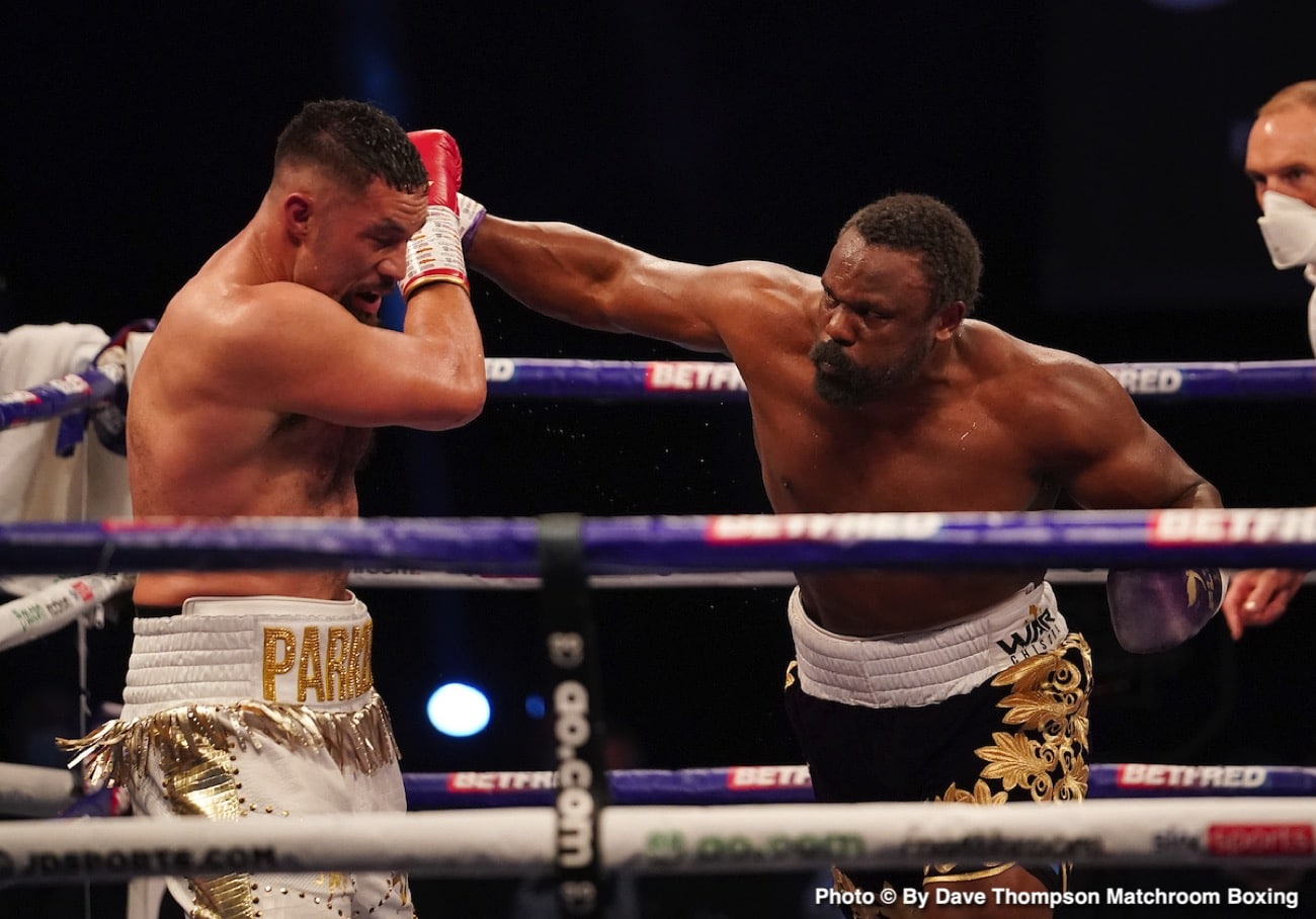 Parker beats Chisora; Taylor decisions Jonas - Boxing Results