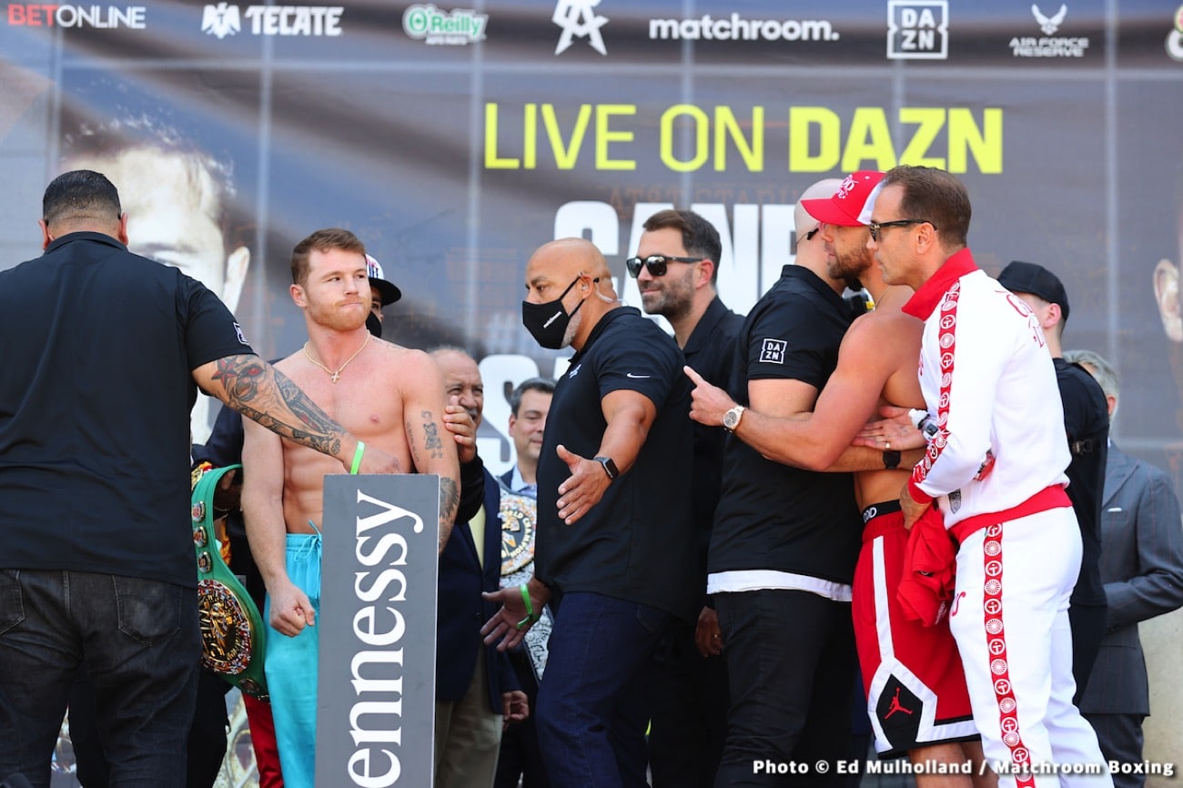 Canelo Alvarez 167.4 vs. Billy Joe Saunders 167.8 - weigh-in results