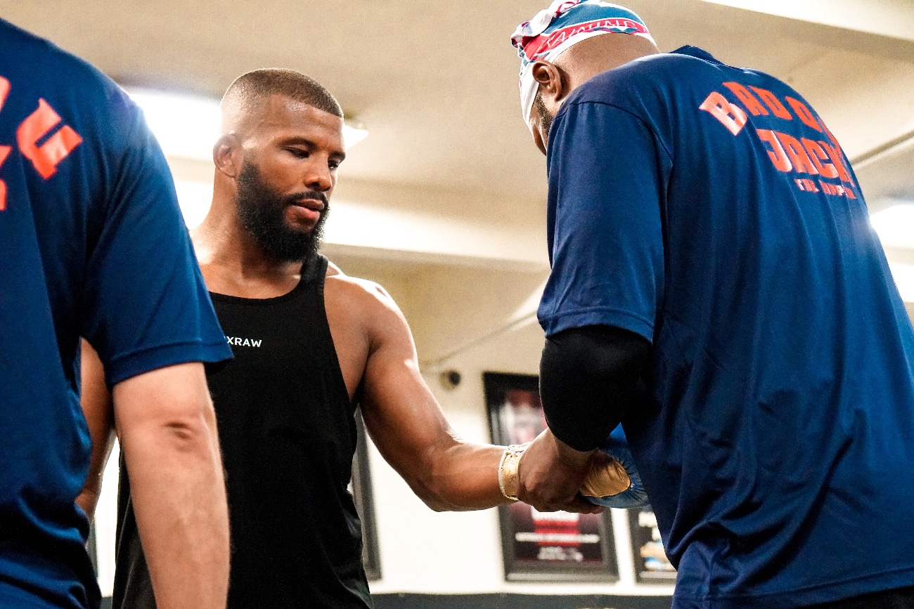 Badou Jack, Floyd Mayweather Jr, Leonard Ellerbe, Logan Paul, Luis Arias - Press Room