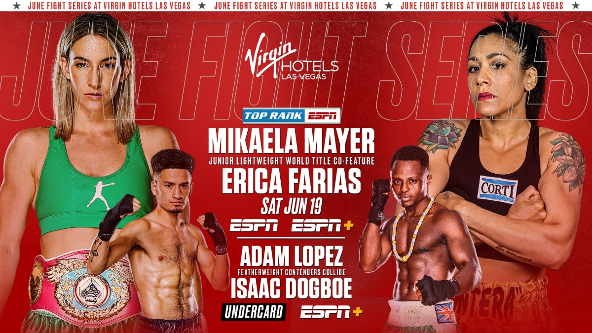 Inoue Vs Dasmarinas Undercard Mikaela Mayer Erica Farias Adam Lopez Isaac Dogboe On June 19th Boxing News