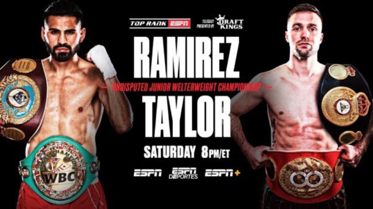 Watch LIVE: Taylor vs Ramirez ESPN Weigh In