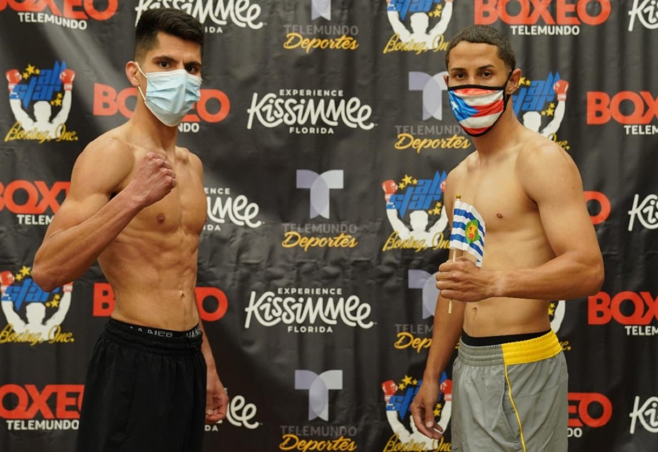 Rosa Vs Acosta: Boxeo Telemundo Weights from Kissimmee