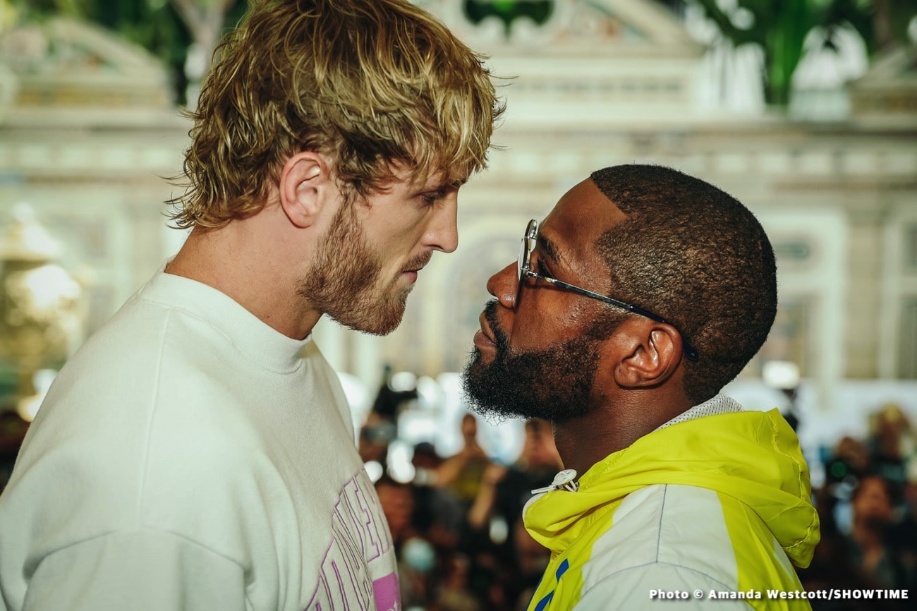 Floyd Mayweather - Logan Paul quotes for Sunday's PPV fight on Showtime
