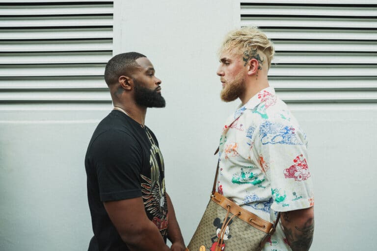 Jake Paul & Tyron Woodley behind the scenes face-off