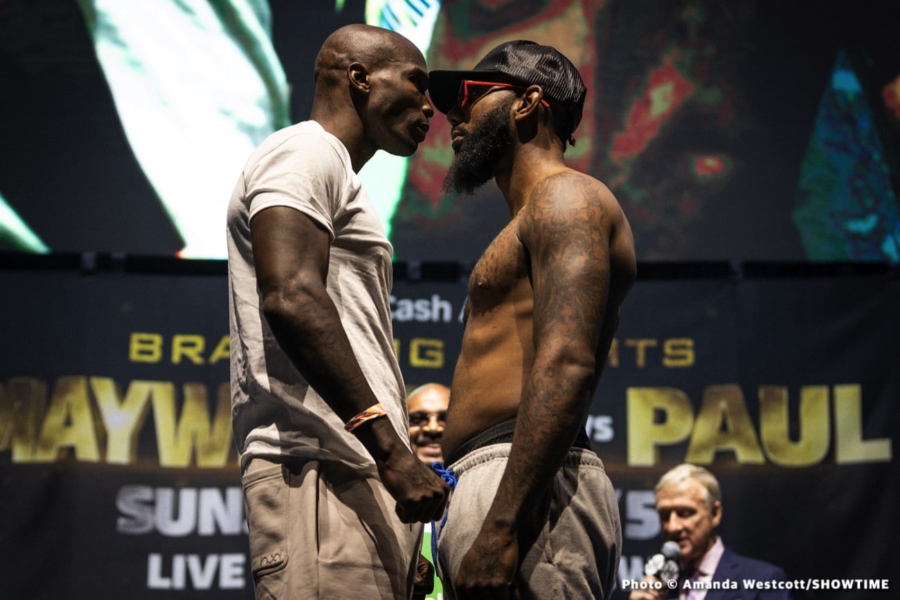 Mayweather vs. Paul Showtime Official Showtime Weigh In Results