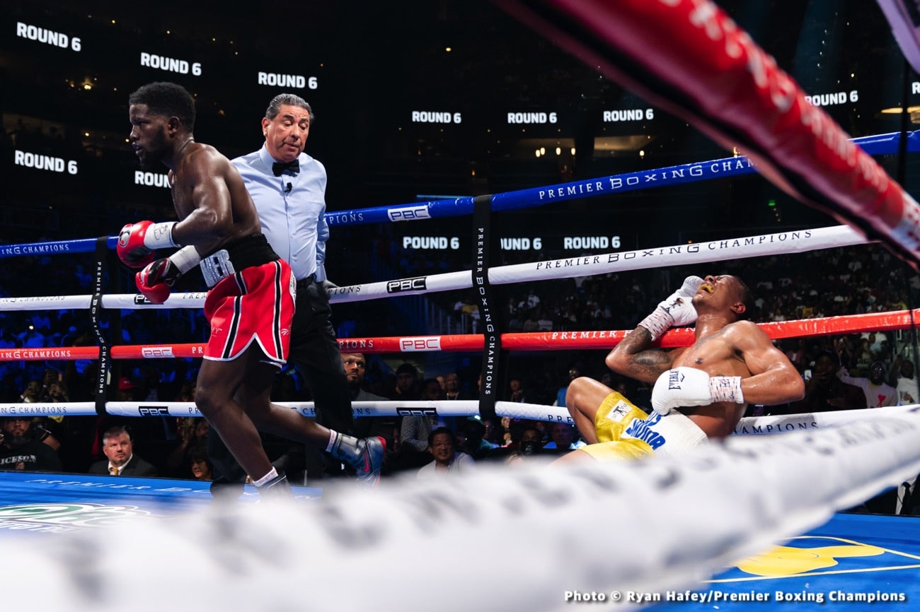 Photos: Gervonta Davis dethrones Mario Barrios in eleven