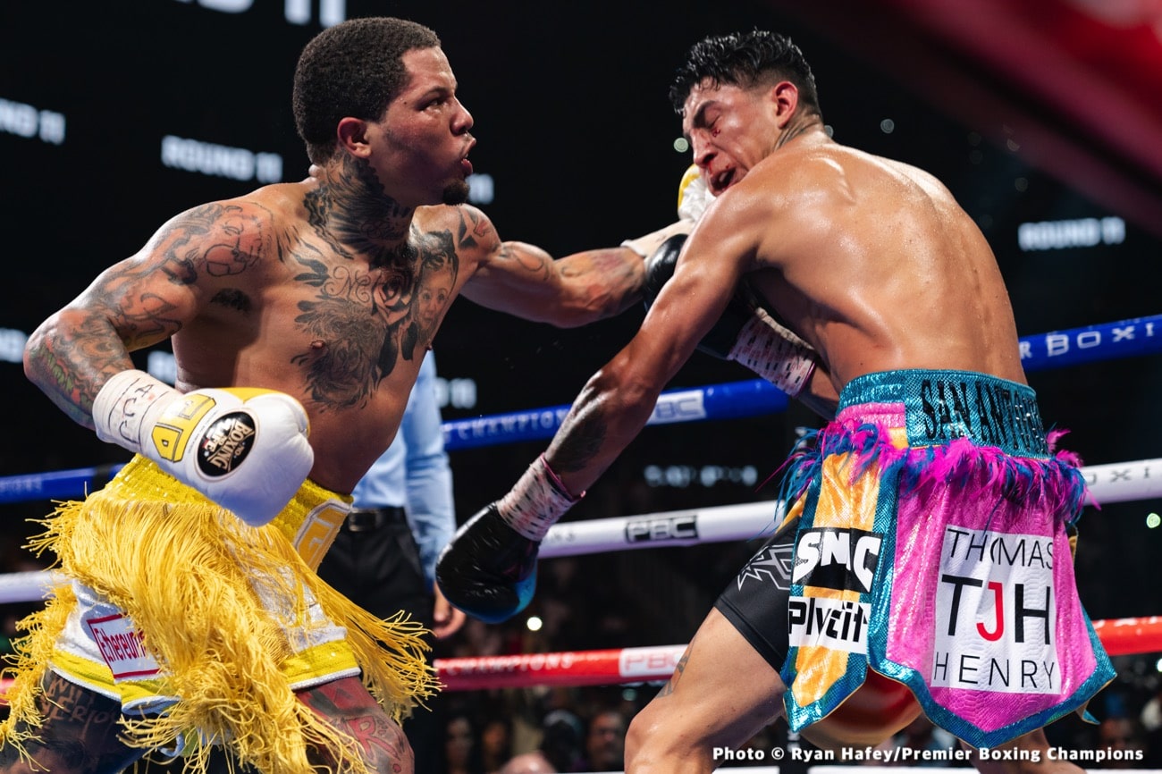 Shawn Porter sparring with Gervonta Davis to prepare for Terence Crawford