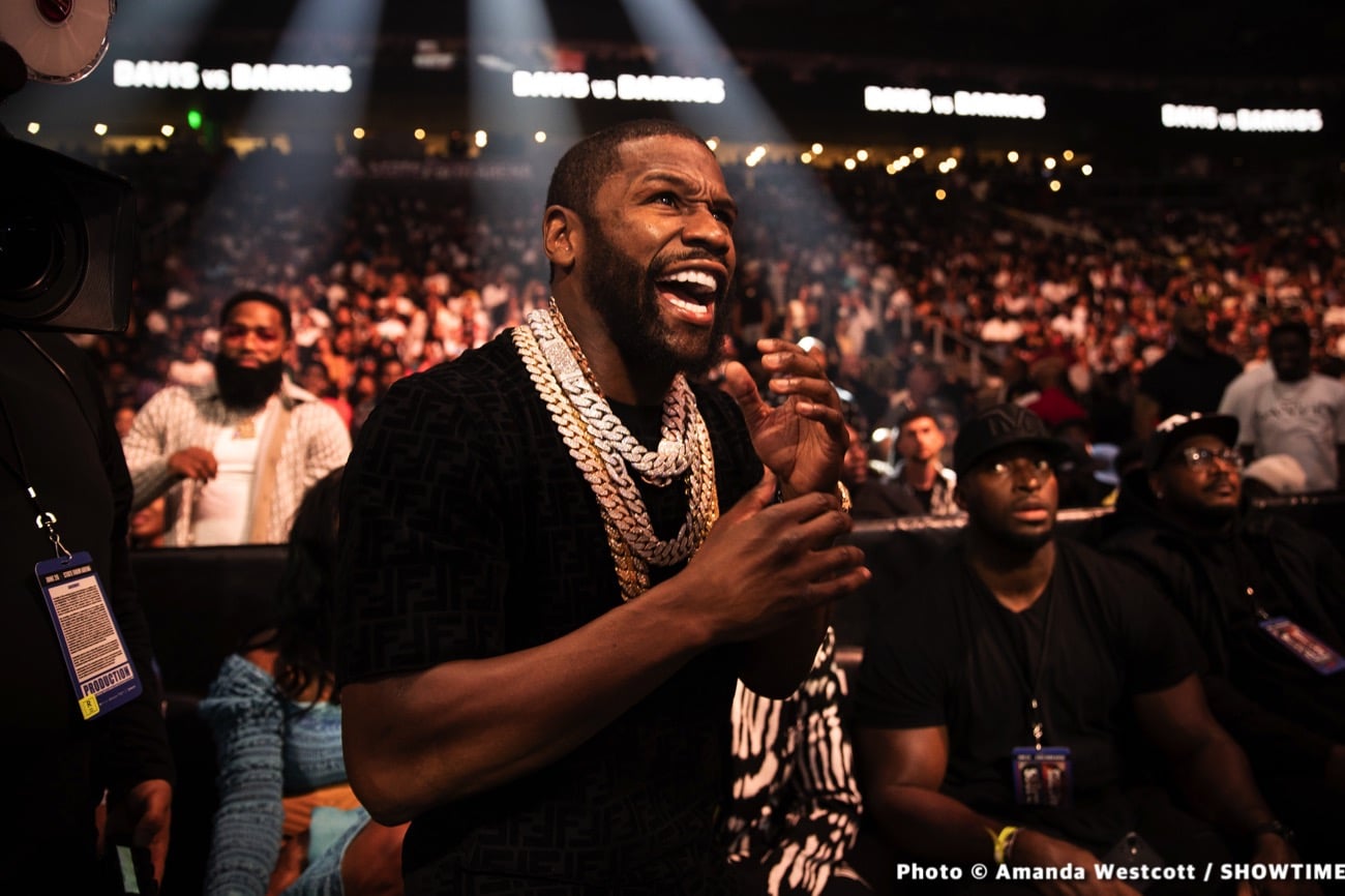 Floyd Mayweather's Inspirational Job In The Corner Sees Tank Davis Get The KO