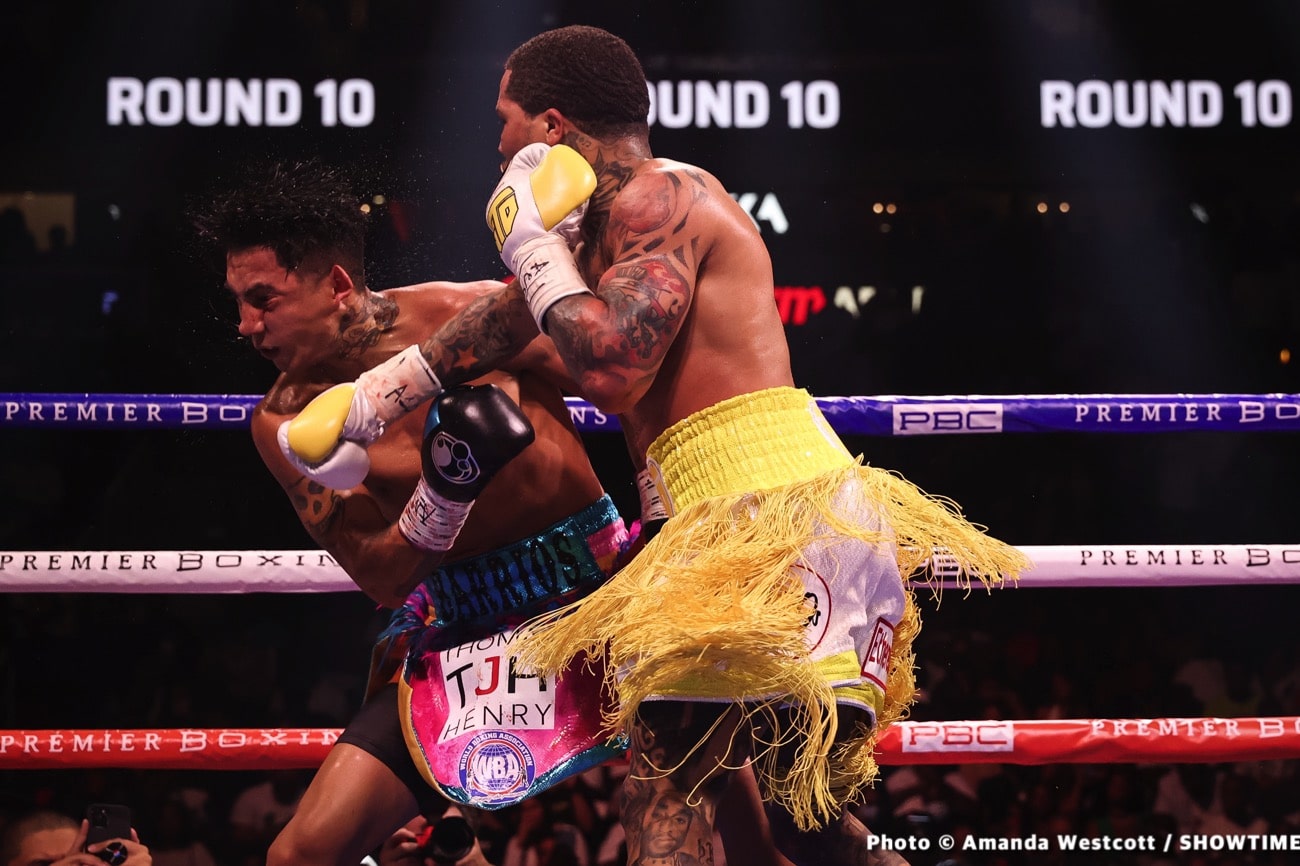 Floyd Mayweather's Inspirational Job In The Corner Sees Tank Davis Get The KO
