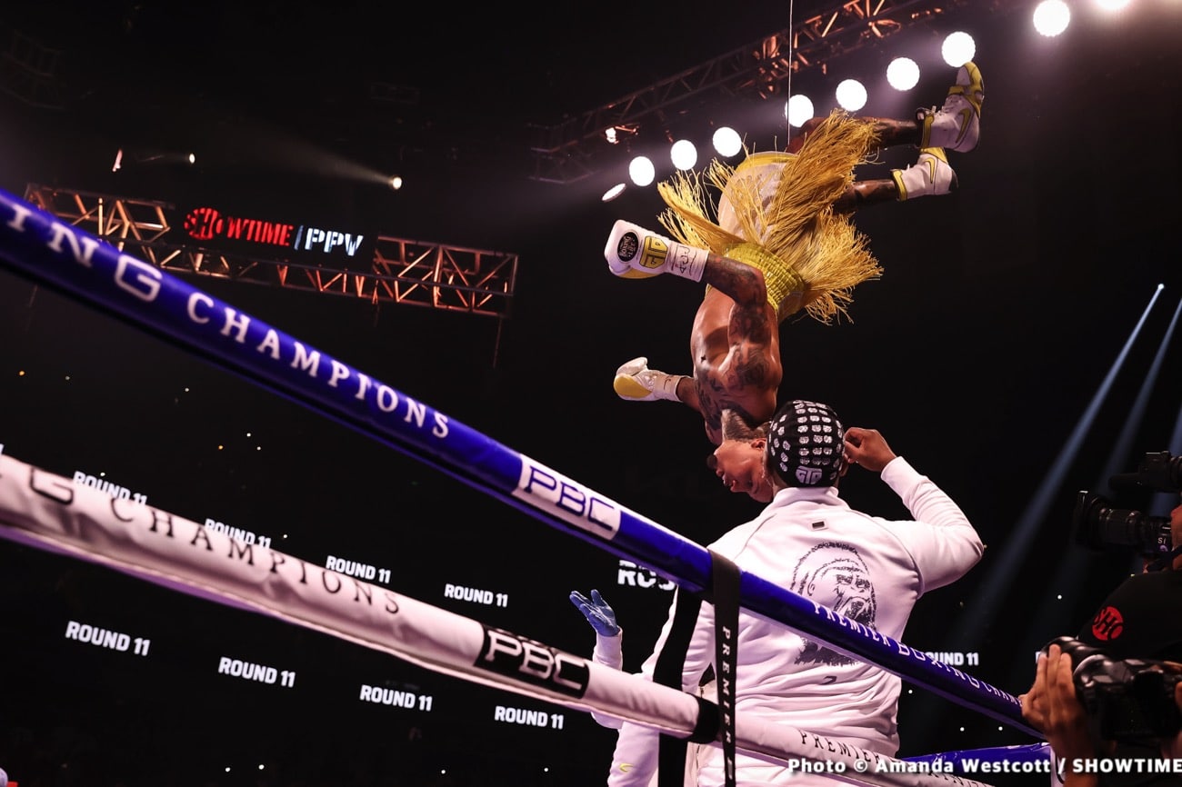 Floyd Mayweather's Inspirational Job In The Corner Sees Tank Davis Get The KO