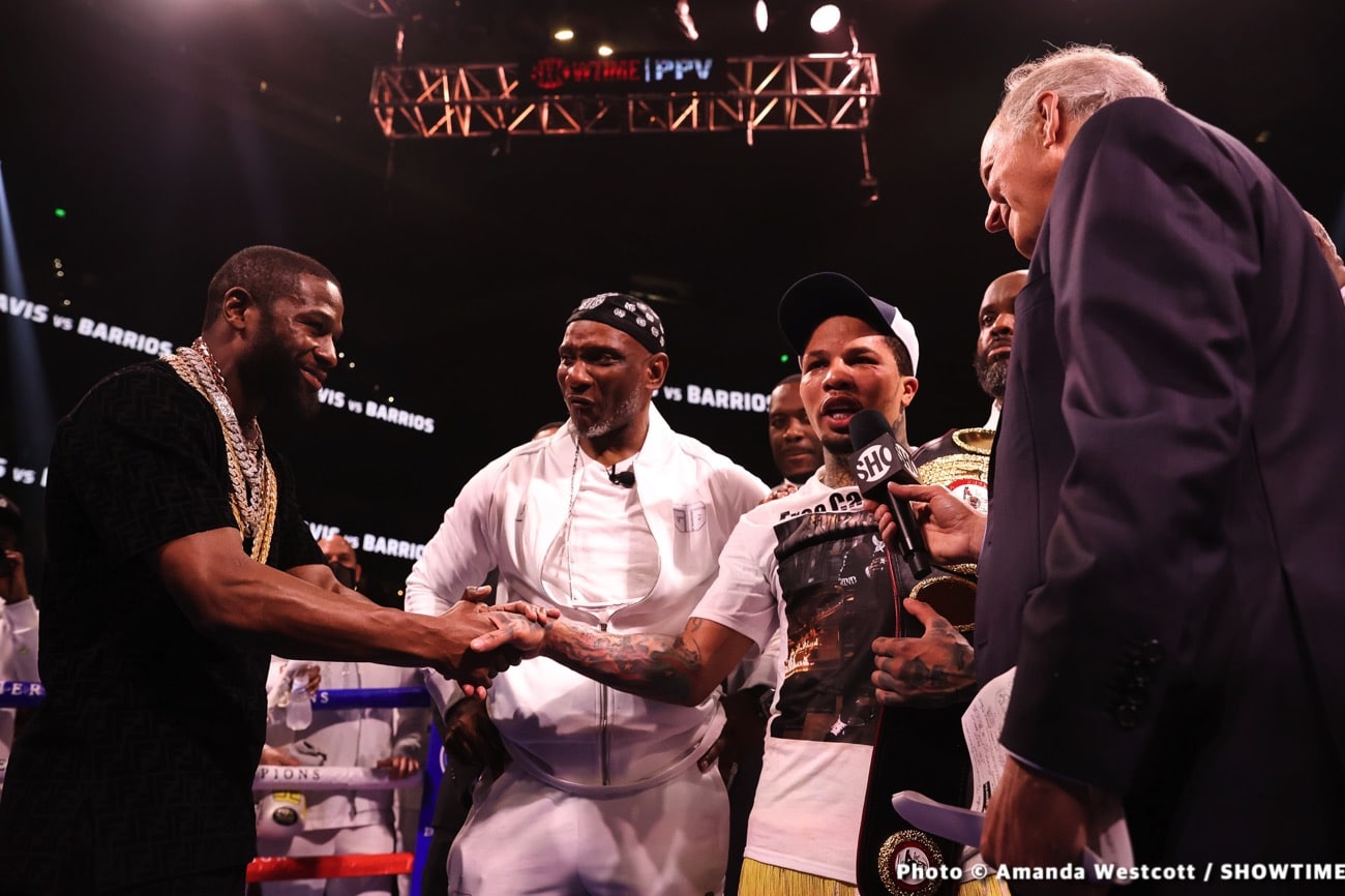 Floyd Mayweather's Inspirational Job In The Corner Sees Tank Davis Get The KO