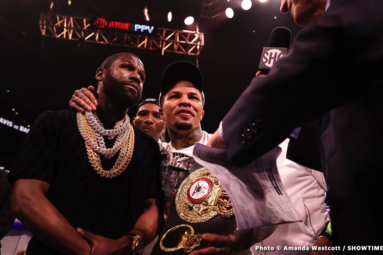 Floyd Mayweather's Inspirational Job In The Corner Sees Tank Davis Get The KO
