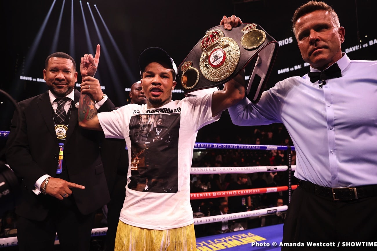 Floyd Mayweather's Inspirational Job In The Corner Sees Tank Davis Get The KO