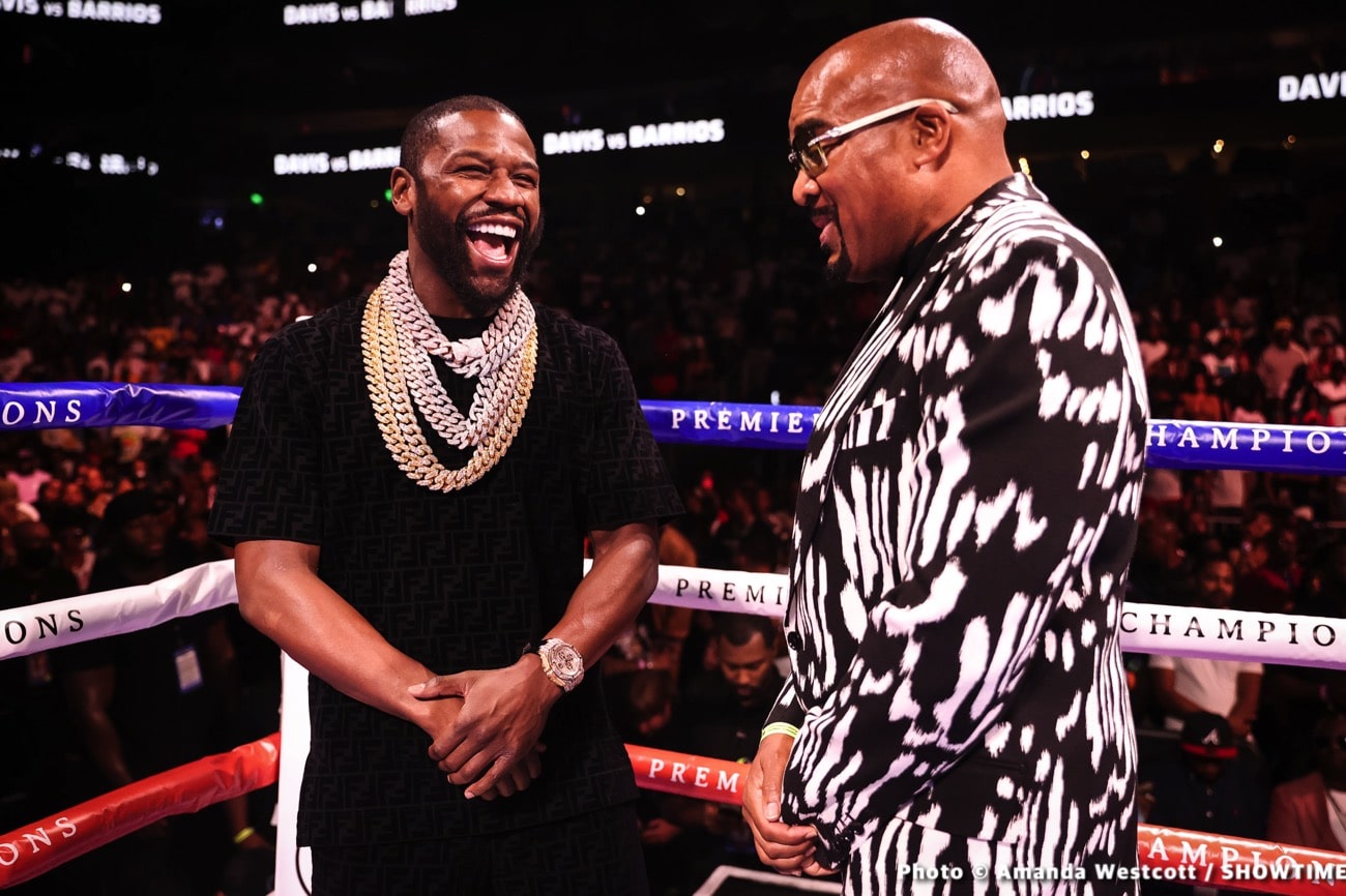 Floyd Mayweather's Inspirational Job In The Corner Sees Tank Davis Get The KO