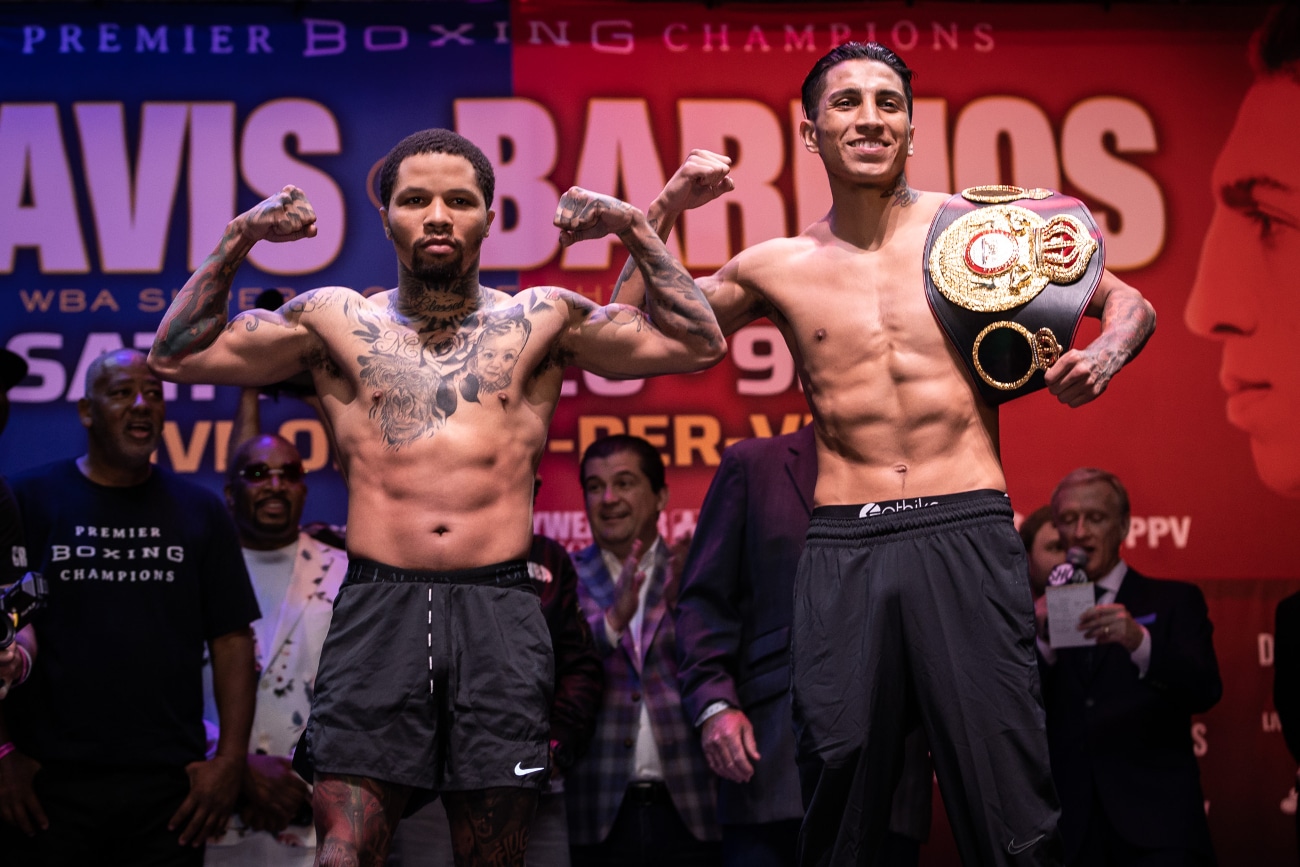 Gervonta Davis 139 ¾ lbs vs. Mario Barrios 139 ½ lbs. - Official Showtime weights