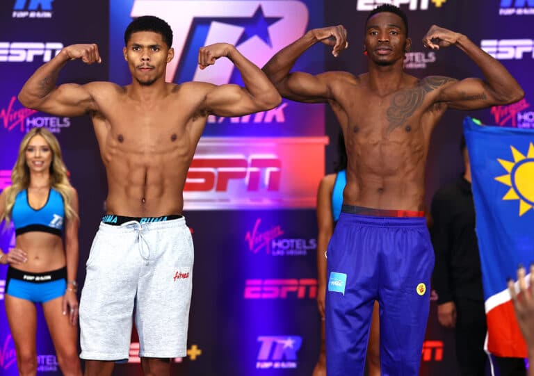 Shakur Stevenson vs. Jeremiah Nakathila - official weights