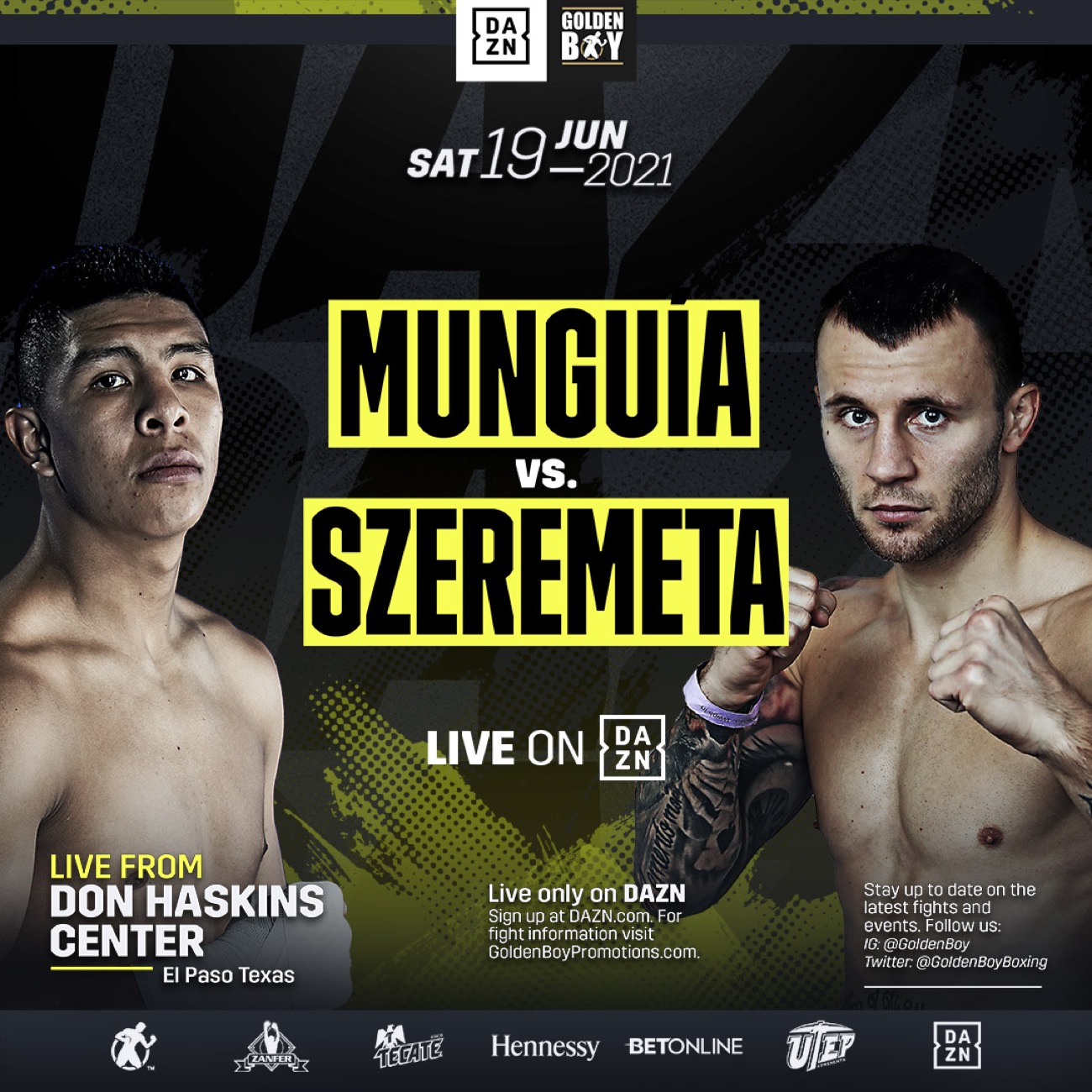 Watch Jaime Munguia vs Kamil Szeremeta 2021 6/19/21