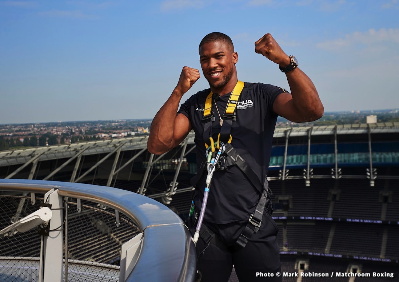 Anthony Joshua Lists The Five Fighters He Is Looking At Facing After Usyk (Assuming He Wins)