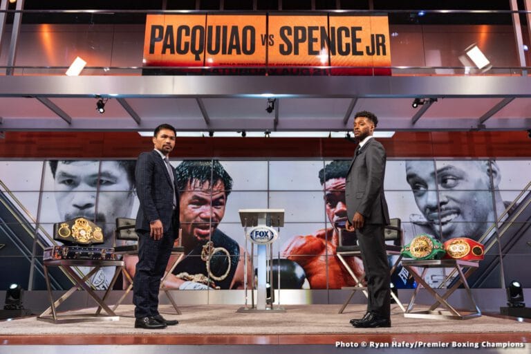 Pacquiao says Thurman has more skills & bigger than Spence