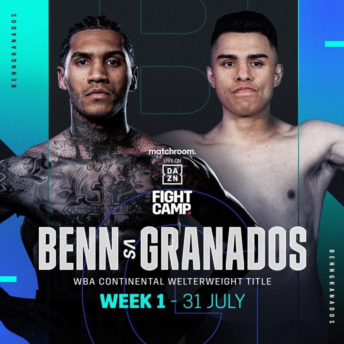 Conor Benn tests postive for COVID, off Saturday's Matchroom card on DAZN