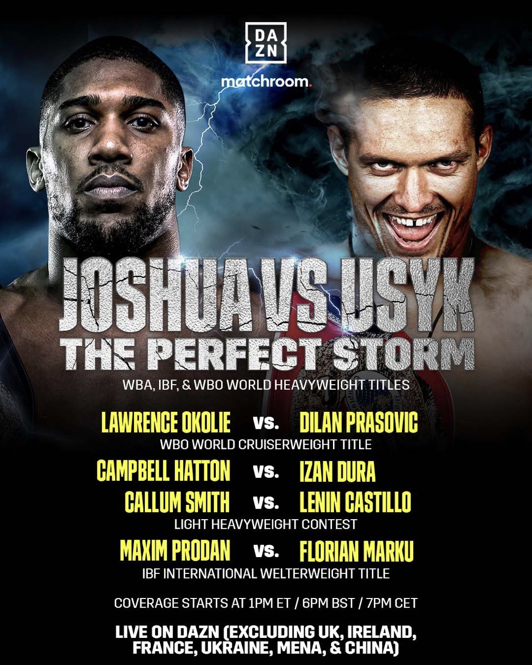 Watch LIVE Joshua Vs