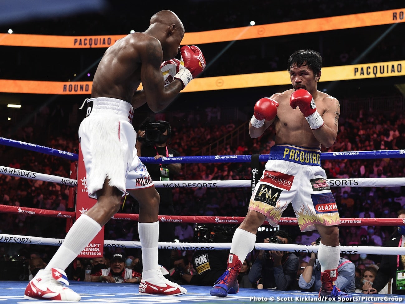 Manny Pacquiao, Shawn Porter, Yordenis Ugas boxing image / photo