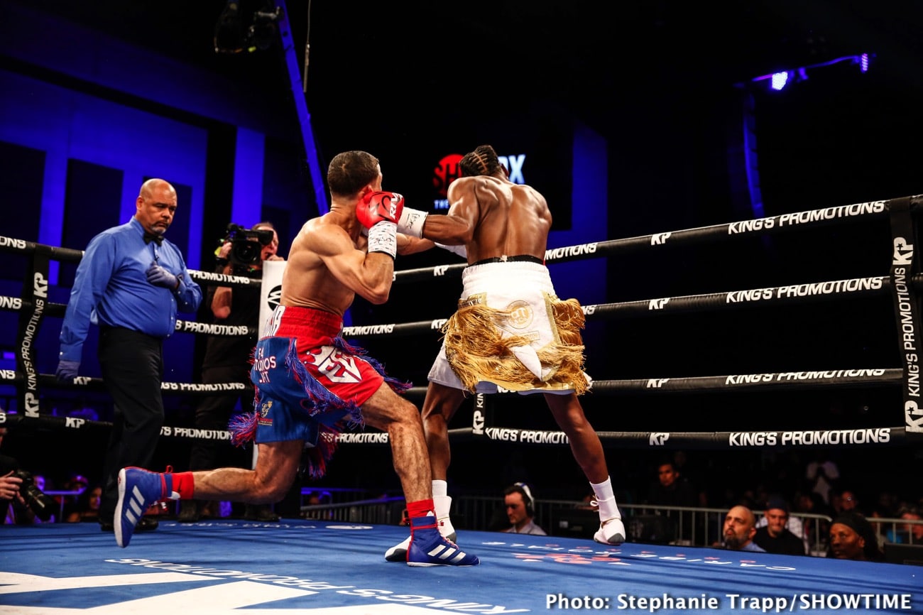 Boxing photo: Jordan White image Jordan White KOs Eridson Garcia - Boxing Results