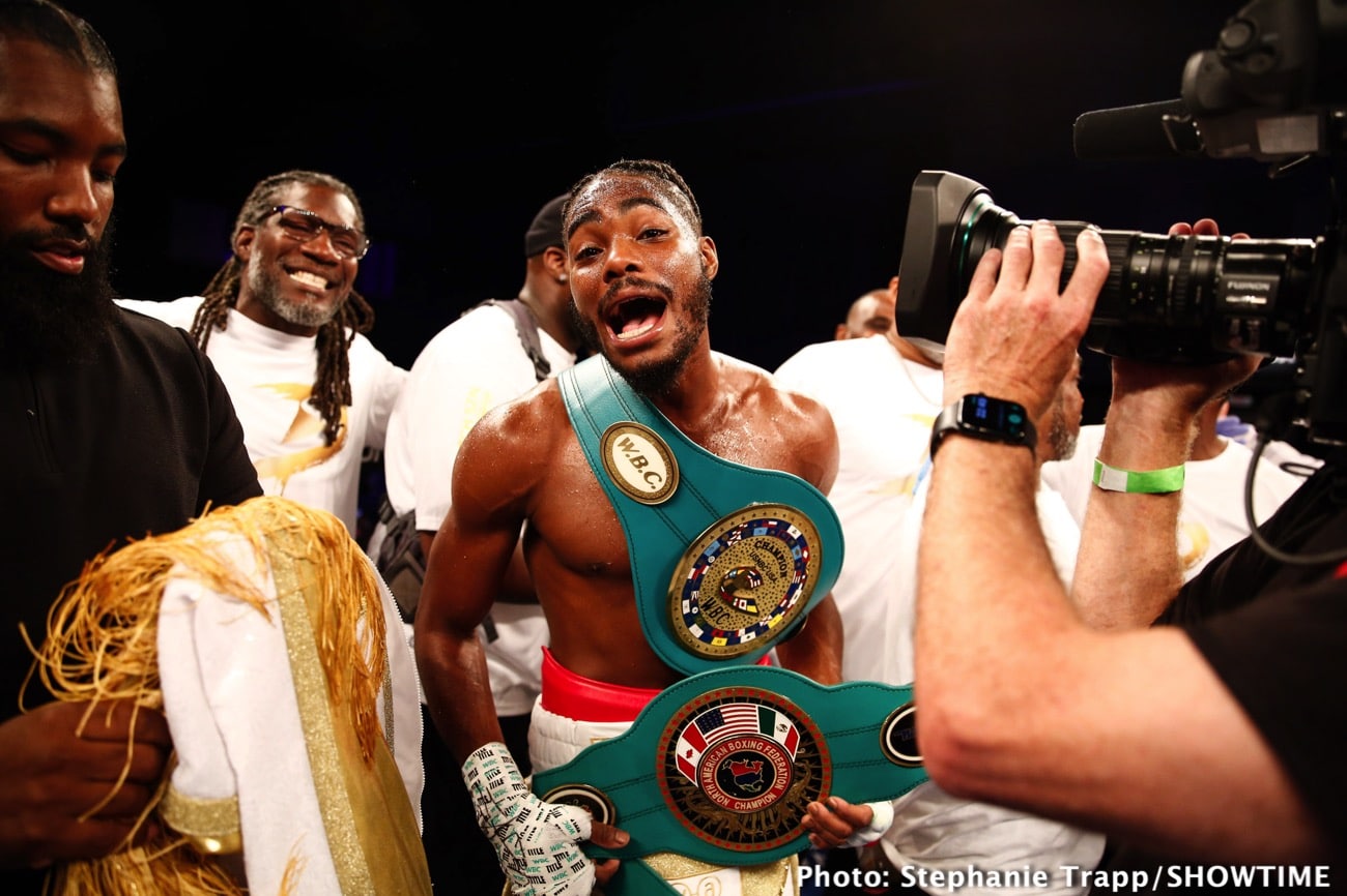 Boxing photo: Jordan White image Jordan White KOs Eridson Garcia - Boxing Results