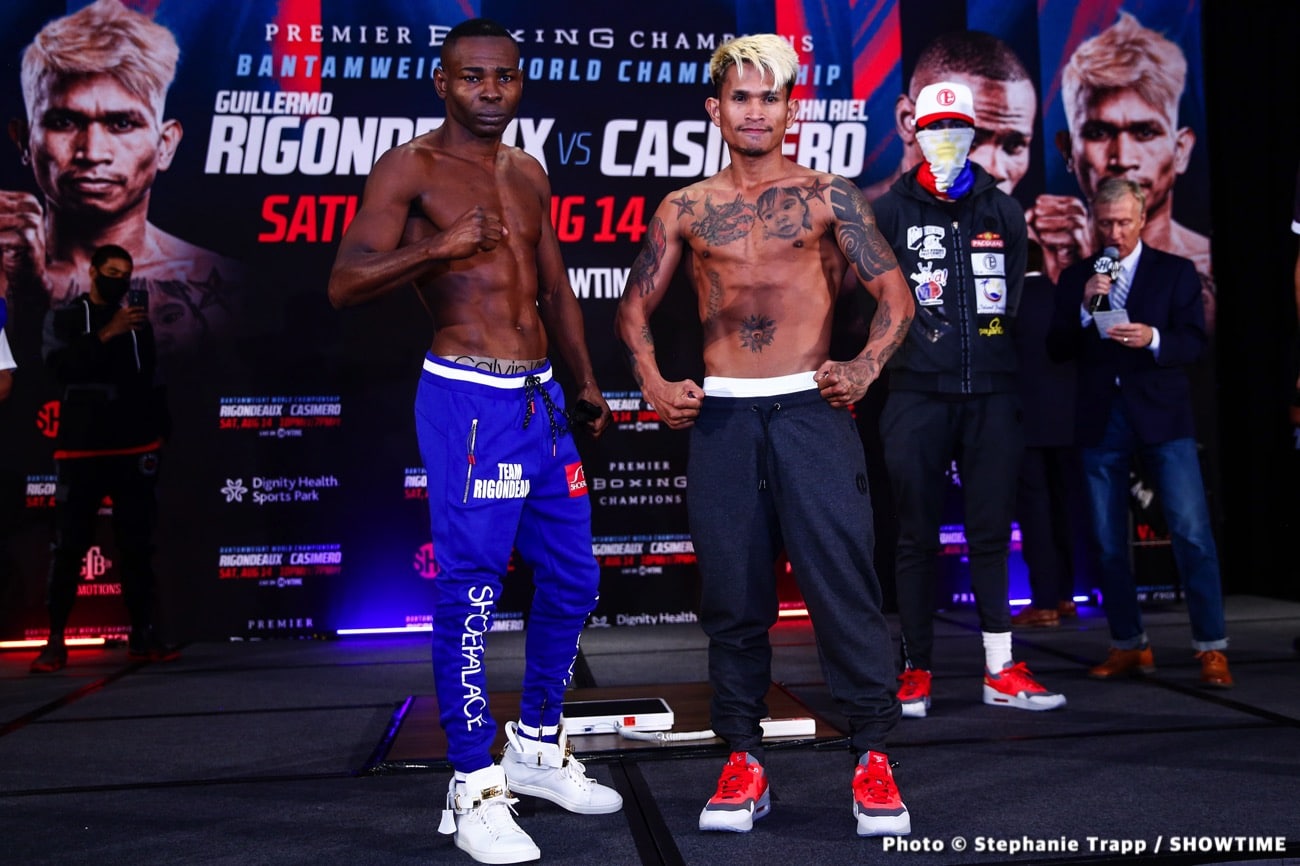 Rigondeaux vs. Casimero - Showtime Weights, Quotes & Notes