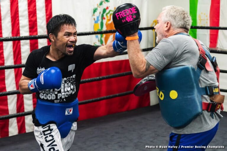 Quotes / Photos: Manny Pacquiao workout