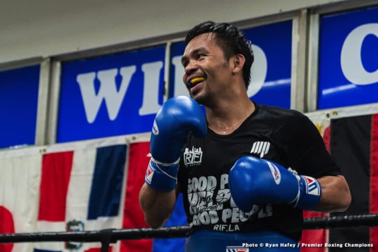 Pacquiao glad Spence will fight toe-to-toe on inside