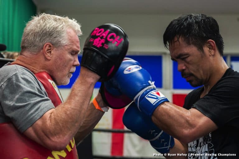 Freddie Roach Pleased With Manny Pacquiao's Speed And Power In Sparring, Thinks He Will Outbox Spence