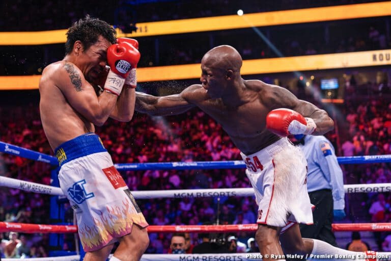 Manny Pacquiao vs. Yordenis Ugas - live action results from Las Vegas