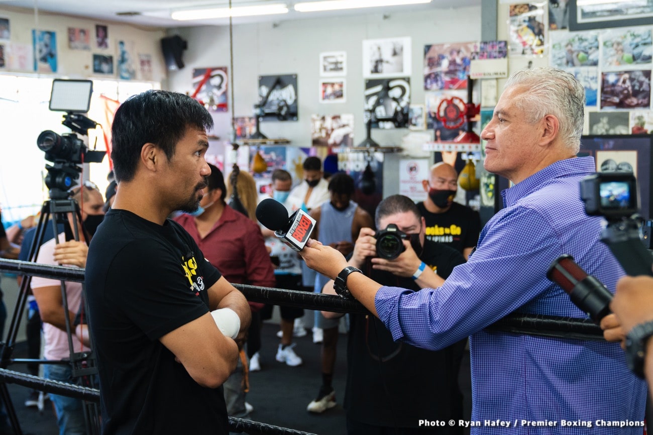 Errol Spence Jr., Manny Pacquiao, Yordenis Ugas boxing image / photo