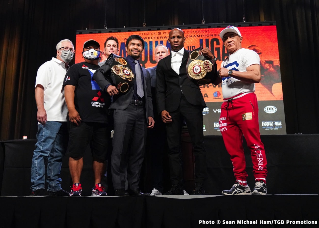 Quotes / Photos: Manny Pacquiao vs. Yordenis Ugas - final press conference