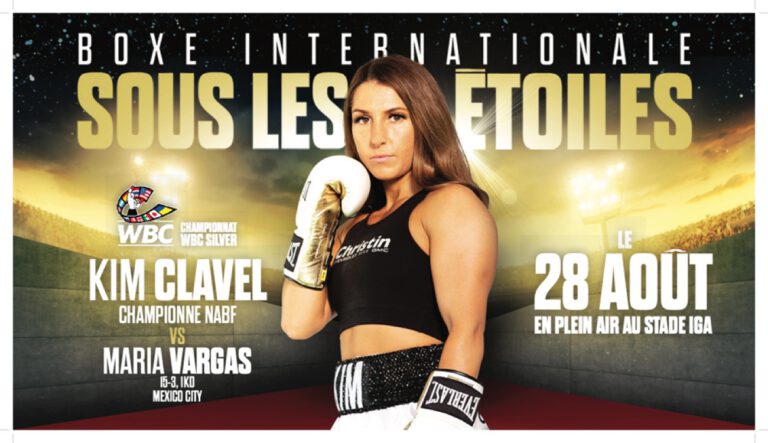 WATCH LIVE: Kim Clavel vs Maria Vargas FITE TV Stream On Aug. 28