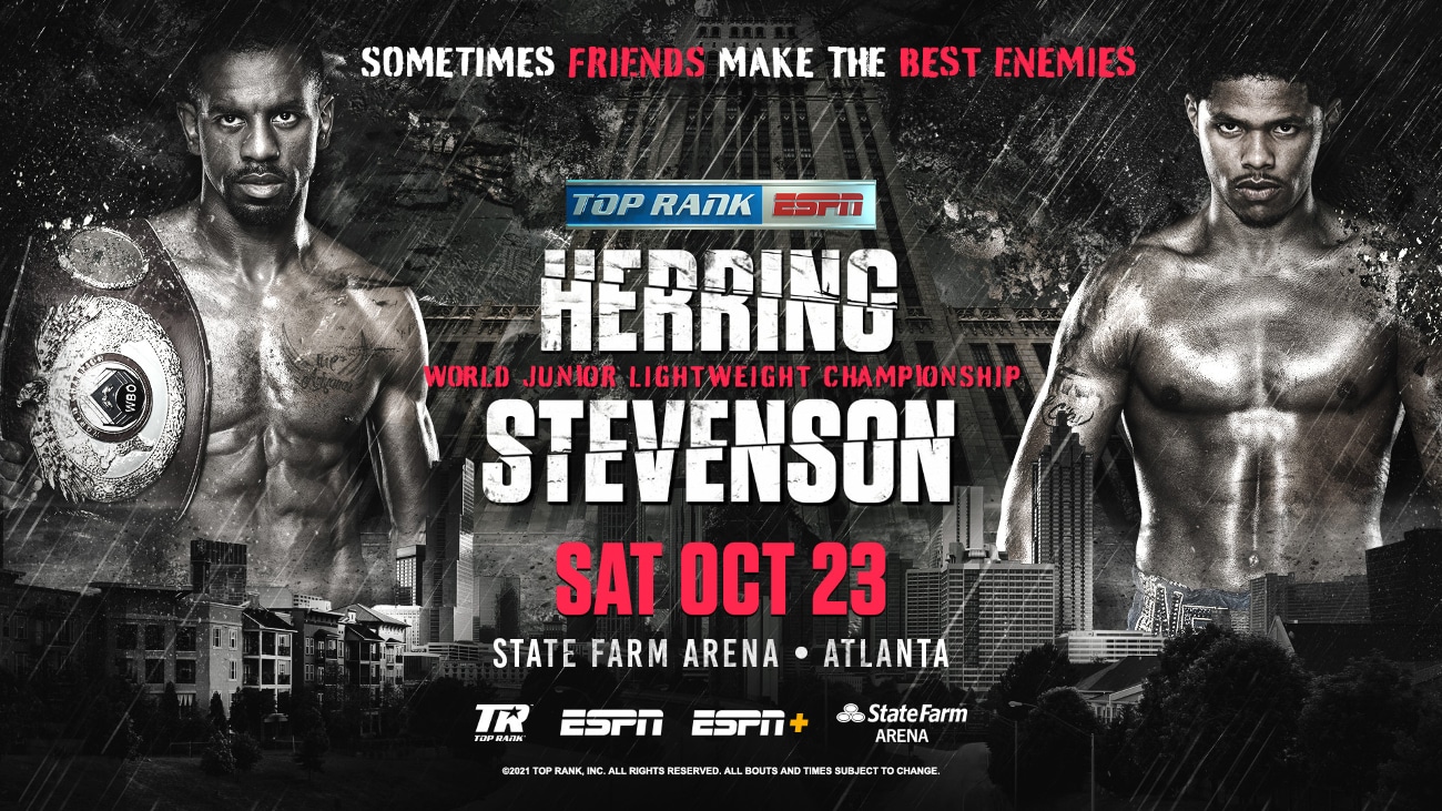 Shakur Stevenson faces Jamel Herring on October 23rd