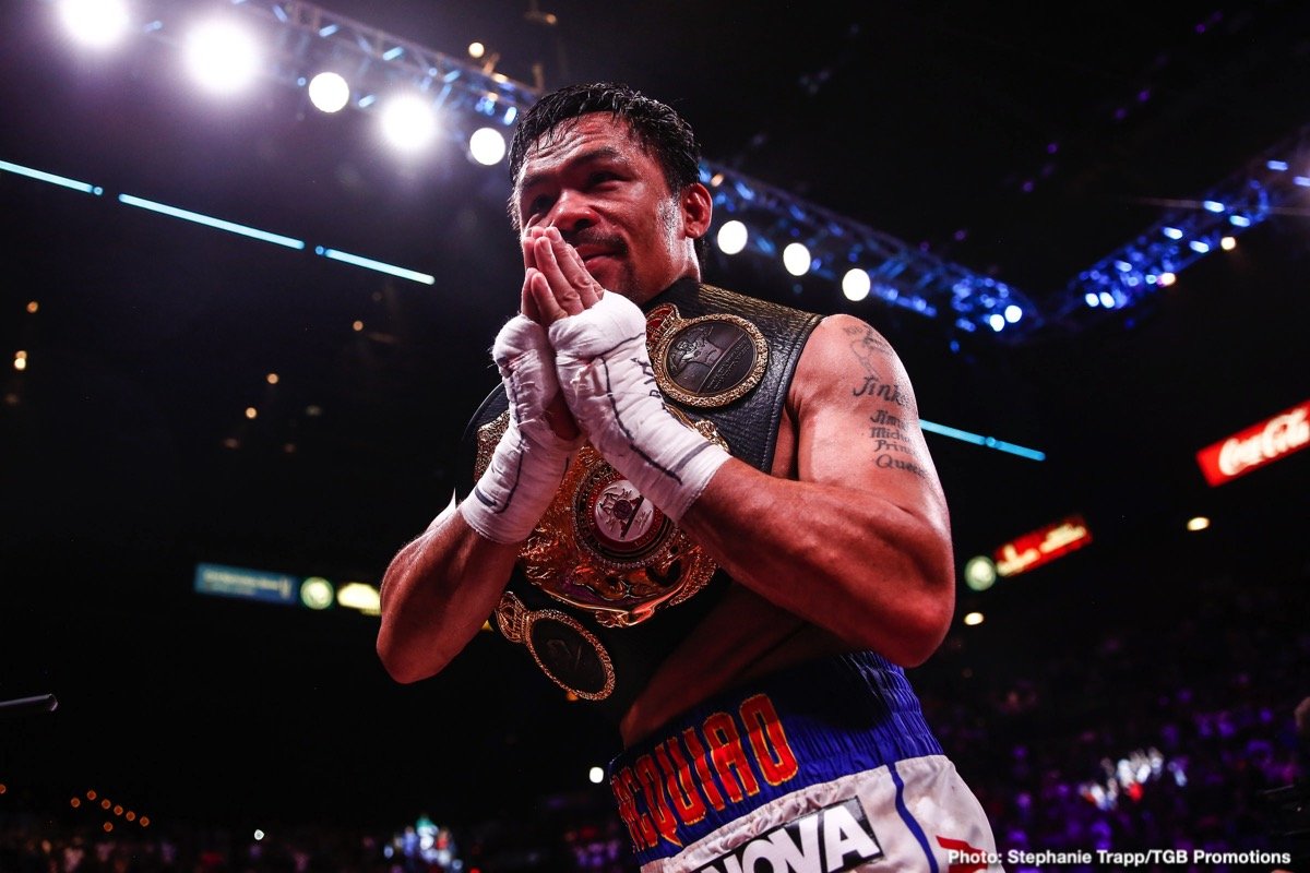 Manny Pacquiao Loses Presidential Bid; And Already Speculation Of A Possible Ring Return Has Begun