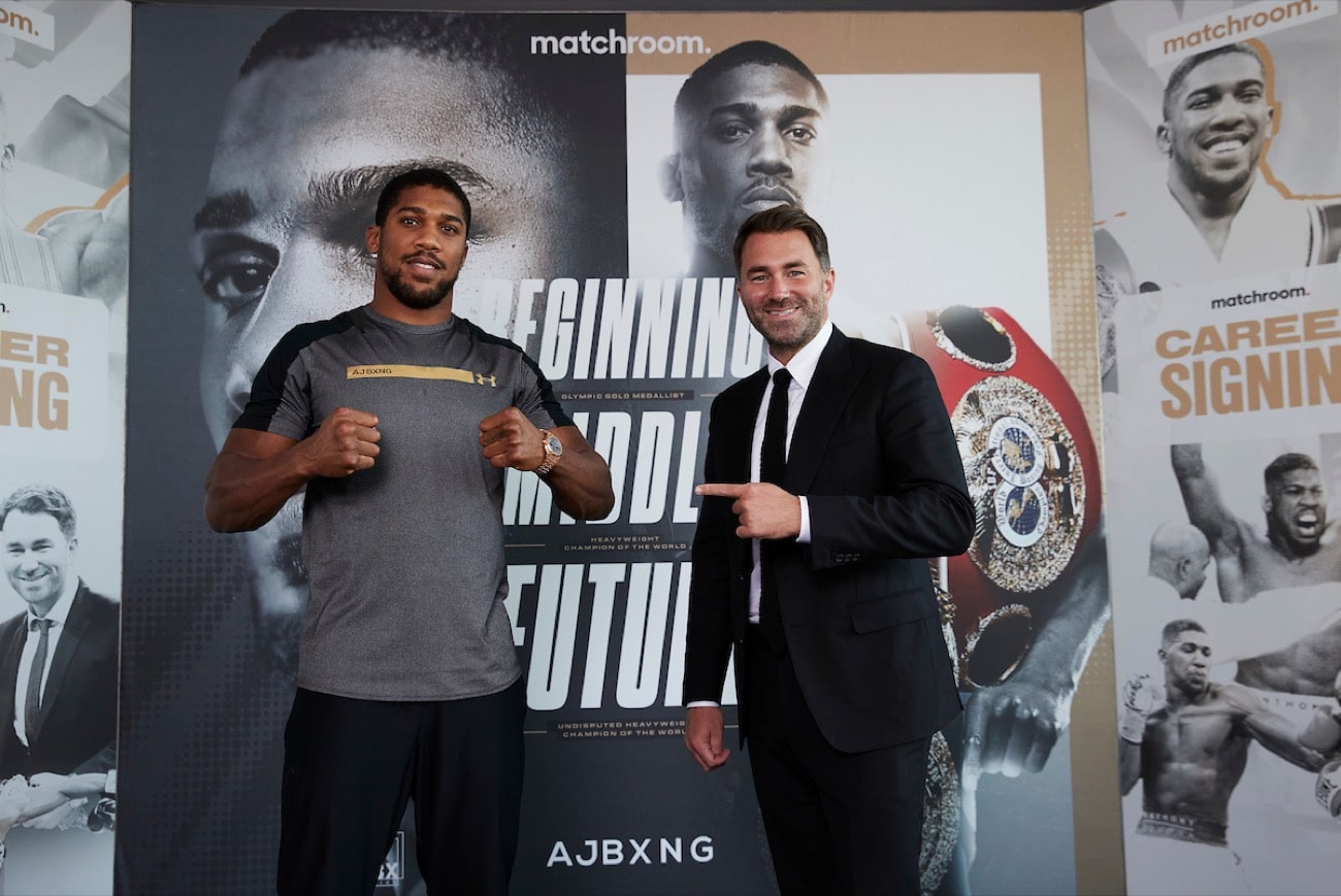 Eddie Hearn reveals Joshua given step aside offer