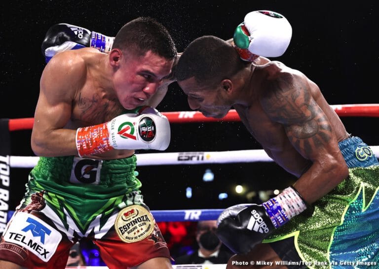 Oscar Valdez vs. Shakur Stevenson negotiating fight for April 30th on ESPN